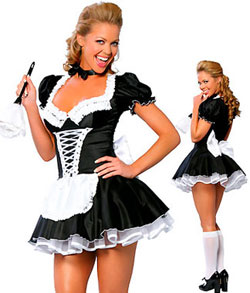 Sexy Fench Maid Fancy Dress Costume